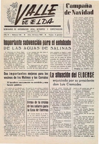 Número 0124 - 10 de enero de 1959