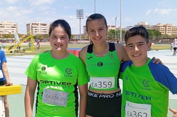 Tres de los atletas que sumaron medallas | Imagen cedida.
