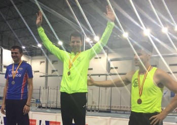 El atleta eldense David Abellán se proclama campeón de España en 3.000 metros marcha