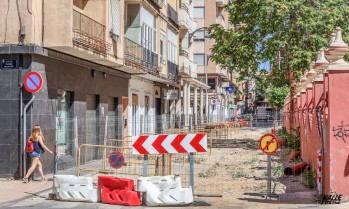 La zona permanece vallada desde hace meses.