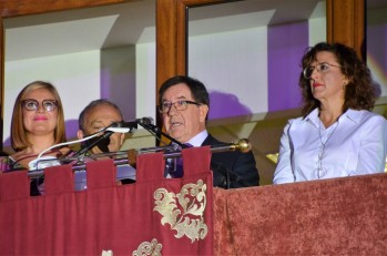 Navarro fue pregonero de las Fiestas Patronales en 2018 | Imagen archivo Valle de Elda. 