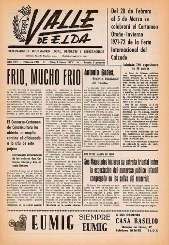 Número 0750 - 9 de enero de 1971