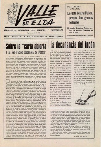 Número 0129 - 14 de febrero de 1959