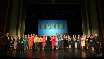 Imagen de las parejas que cumplen 50 años.