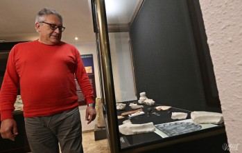 Antonio Poveda en el Museo Arqueológico | Archivo Valle de Elda J.C.