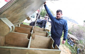 Desde hoy los animales podrán resguardarse en estas casetas | Jesús Cruces.