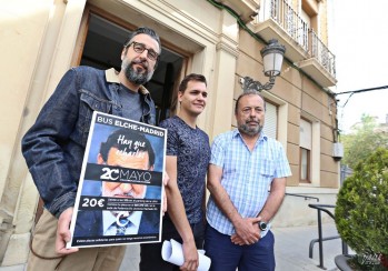 IU, Podemos y Compromís Elda estarán en Madrid para apoyar la moción de censura a Rajoy