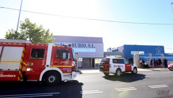 Incendio en una nave del Polígono Campo Alto provoca el desalojo de 30 trabajadores