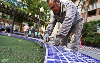El Ayuntamiento trabaja en la mejora de la Plaza Sagasta | Jesús Cruces.