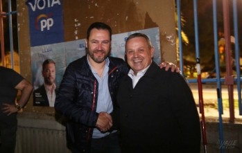 Los líderes del PP y  Ciudadanos, Fran Muñoz y Paco Sánchez.