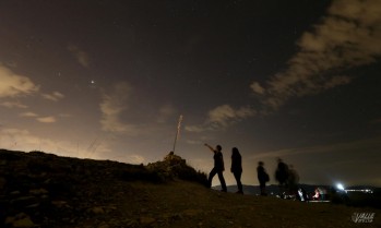 Las perseidas no se dejaron ver en la ruta nocturna a Bolón 