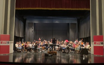La Joven Banda Sinfónica de la Federación de Sociedades Musicales de la Comunidad Valenciana ensayando en el Teatro Castelar | Foto de RRSS de la FSMCV. 
