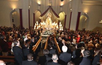 La procesión tuvo que ser claustral a causa de la lluvia | Jesús Cruces.