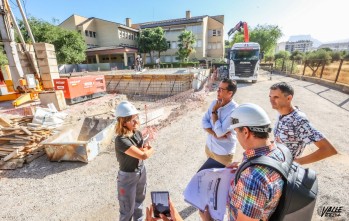 Las obras avanzan a buen ritmo y no afectarán a las clases. 