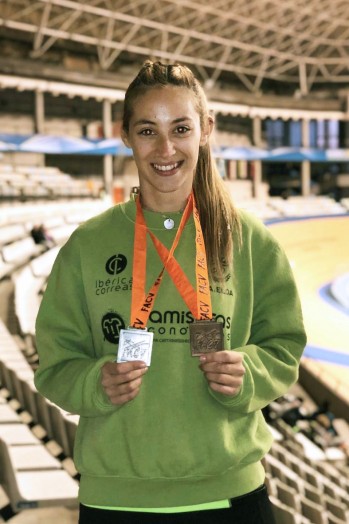 La petrerense Paula García sumó dos medallas en el Campeonato Autonómico de Atletismo
