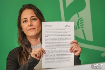 Imagen de Eva Castelló en una rueda de prensa | J. C.