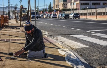 En los últimos meses se están haciendo obras de mejora en el polígono. 