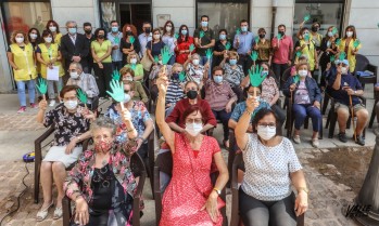 Miembros de AFA durante el acto | J.C.