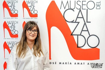 Andrea Paños en el Museo del Calzado | Nando Verdú.