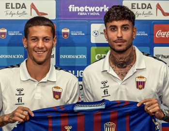 Alan Godoy y Víctor Camarasa | CD Eldense Twitter. 