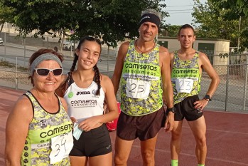 Parte de los atletas que ganaron medallas.