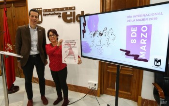 Alfaro e Izquierdo han presentado las actividades que se realizarán en Elda con motivo del Día de la Mujer.