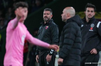 Fernando Estévez durante el partido | LaLiga.