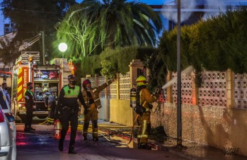 Incendio en un chalet de Elda