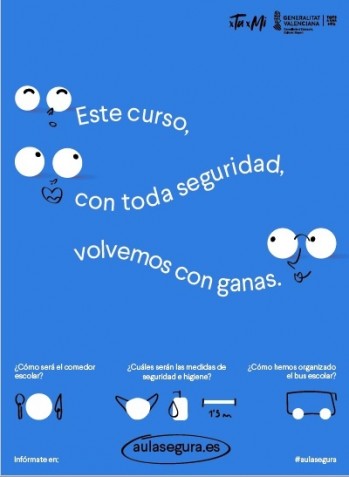 Educación activa la web aulasegura.es con información práctica sobre la vuelta a clase 