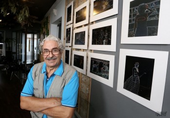 La exposición ya se puede visitar en la cafetería La Sastrería | Jesús Cruces.