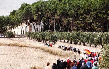 Imagen de una de las marchas pacificas al Poblet.