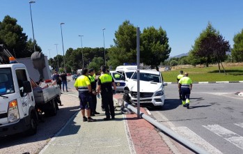 Susto en la avenida del Centro Excursionista Eldense
