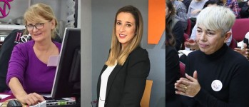 Virtudes Martínez, Virginia Sánchez y Maite Rodríguez.