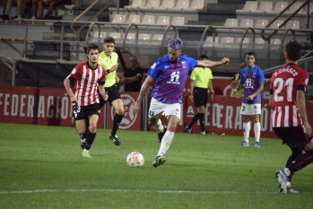 El Eldense logró su primera victoria y su primer gol en Primera RFEF | Sergio Navarro. 