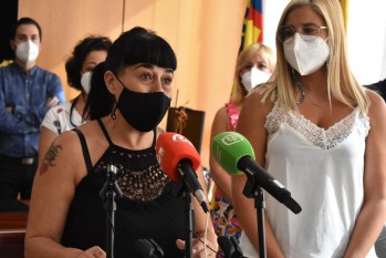 La edil se ha despedido hoy en rueda de prensa. 