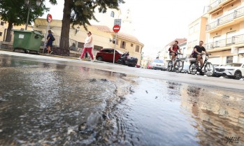 Rotura de una cañería en Pedrito Rico
