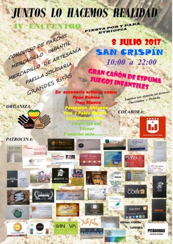 El Grupo Abril celebra en San Crispín una fiesta para recaudar fondos para un colegio en Etiopía