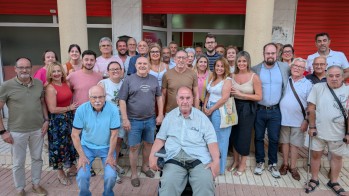 Lacasa, en el centro de la imagen, tras su nombramiento | Imagen cedida. 