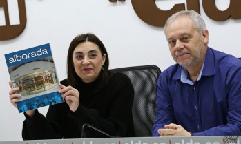 La revista Alborada está dedicada a la Biblioteca Alberto Navarro
