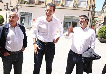 Patxi López junto a Rubén Alfaro y Manuel Jover | Jesús Cruces