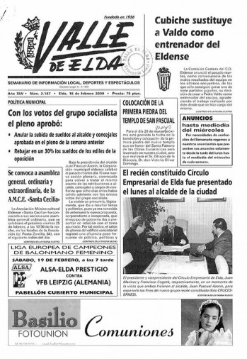 Número 2.187 - 18 de febrero de 2000