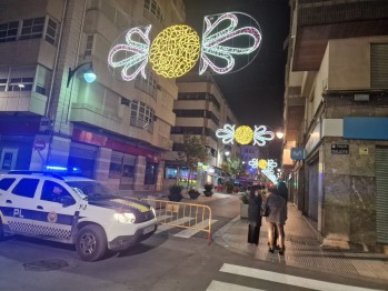 Anoche las calles ya estuvieron cerradas al tráfico. 