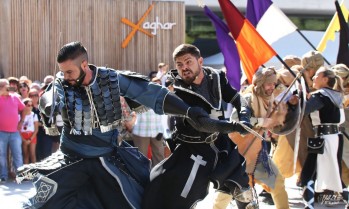 Batalla de los Embajadores recreando la batalla en Valencia.