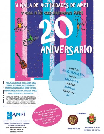 AMFI celebra la 5ª edición de la gala de actividades coincidiendo con su 20 aniversario