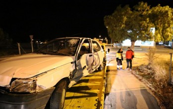 Una persona ha quedado atrapada en uno de los vehículos, un Renault | Jesús Cruces.