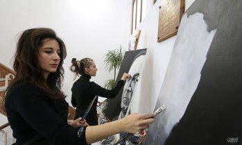 Eva Borrás y Ana Ortín han dado el color a la poesía de Machado.