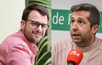 El portavoz del PSOE, Fernando Portillo, y el concejal de Ciudadanos, Víctor Sales. 