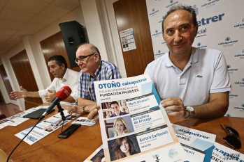 Dos escritores y una actriz en el ciclo de conferencias de Otoño en Paurides