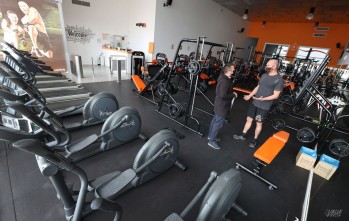 Víctor Sales ha visitado esta mañana un gimnasio.