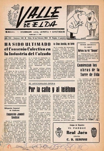 Número 0338 - 16 de febrero de 1963